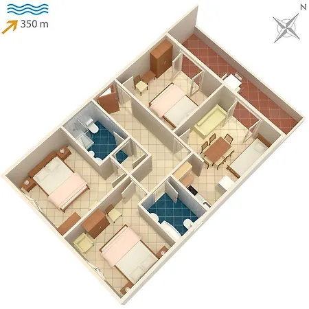 Apartments With A Parking Space Mirca, Brac - 2841 Appartamento
